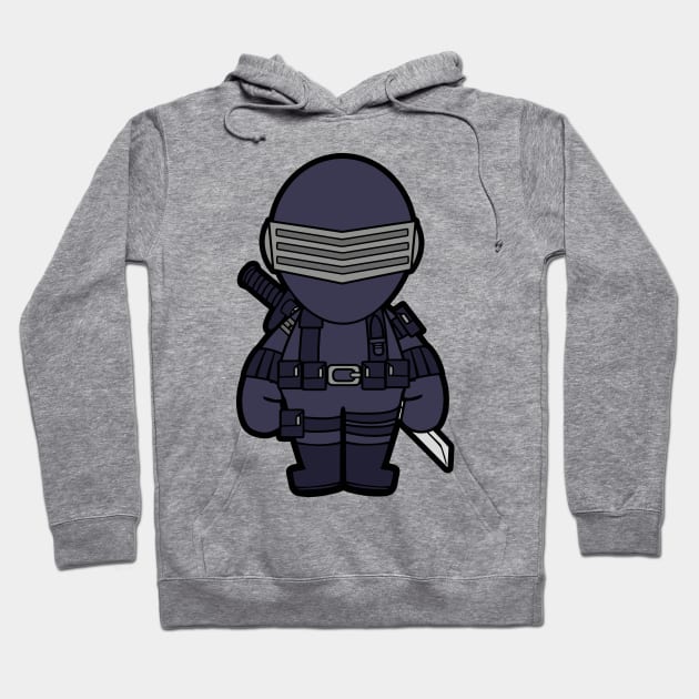 Snake Eyes Chibi Hoodie by untitleddada